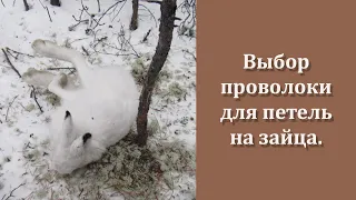 Выбор проволоки для петель на зайца. Делюсь своим опытом.