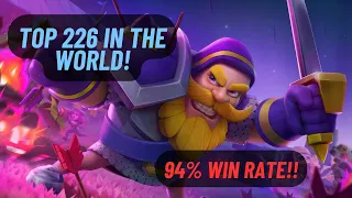This Mortar Deck has 94% Win rate!! Top 226 in the world 🤓