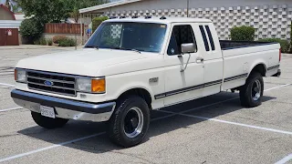 1991 Ford F250 Weiss Extended Cab Schaltgetriebe