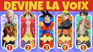 Devine la VOIX des personnages d’ANIMES 🎤 | Voix Anime Blind Test 🎧