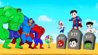 Rescue TEAM HULK BABY ZOMBIE & SPIDERMAN, SUPERMAN : Who Is The King Of Super Heroes ? - FUNNY
