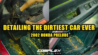 Detailing the DIRTIEST car ever | Insane deep cleaning 2000 Honda prelude transformation