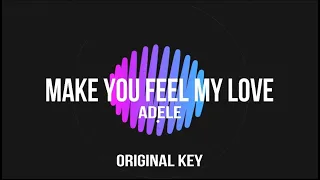 Make You Feel My Love | Piano Karaoke | Original Key