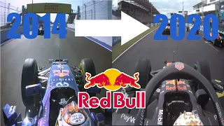 F1 Red Bull 2014-2020 Onboard | V6 Turbo Engine Sound Evolution (Renault & Honda)