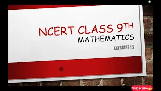 Class 9 Maths,  Chapter 1 , Introduction to Number System ||Exercise1.2 #Ncertsolution  #ncert #cbse