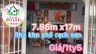 Nhà khu phố rạch sơn thị trấn bến gò dầu 1.5tỷ