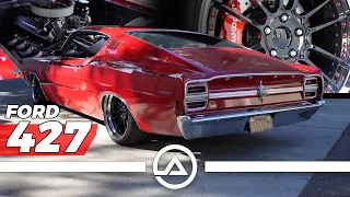 Badass 427 Stroker Ford Torino Restomod Muscle Car | Air Bags, Custom Chassis and Tubbed