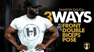 How to Pose Like a Bodybuilder | Front Double Biceps | Posing Tutorial with Samson Dauda