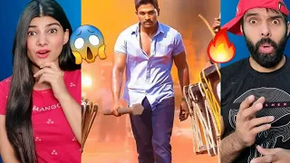 SARRAINODU Best Action Scene | Allu Arjun | Interval Fight Scene REACTION