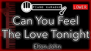 Can You Feel The Love Tonight (LOWER -3) - Elton John - Piano Karaoke Instrumental