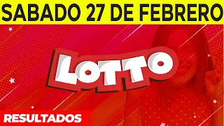 Resultados del Lotto del Sábado 27 de Febrero del 2021