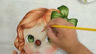 Bonequinha Pintura em Tecido Parte 2 - Aula 326 - Bruno Silva