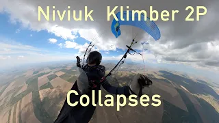 Niviuk Klimber 2P Collapses. US Open of Paragliding. Chelan. 2023.