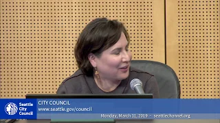 Seattle City Council 3/11/19