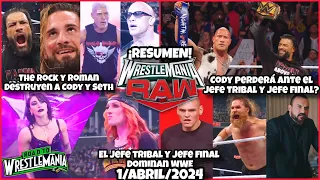 WWE RAW 1 Abril 2024 | RESUMEN Y RESULTADOS