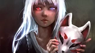 Kitsune Mask - Digital Art Time Lapse #43