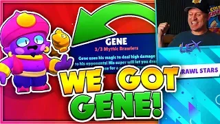 UNLOCKING NEW BRAWLER GENE! | His range is CRAZY | Brawl Stars