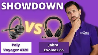 SHOWDOWN Jabra Evolve2 65 vs  Poly Voyager 4320 Wireless Headsets - LIVE MIC TEST!