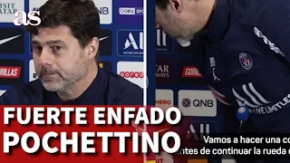 El enfado tremendo de Pochettino con los periodistas: se levanta y se va en plena rueda | AS