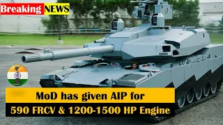 Future Ready Combat Vehicle: Ministry of Defence intends to procure 590 FRCV #drdo #indianarmy