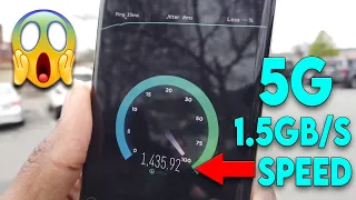 5G Speed Test - Crazy 5G Speed 1.5GB Per Second Fastest 5G Network in World