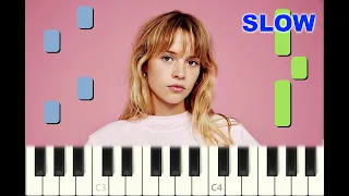 SLOW piano tutorial "TA REINE" Angèle, 2018, avec partition gratuite