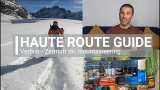 HAUTE ROUTE ski tour GUIDE | Verbier - Zermatt | GPS tracks download