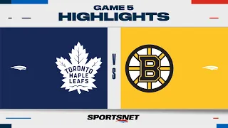 NHL Game 5 Highlights | Maple Leafs vs. Bruins - April 30, 2024