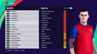 eFootball PES 2021 - BASEL Player Ratings