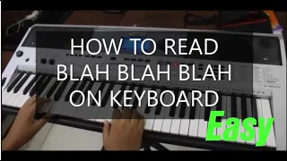 How to read Blah Blah Blah on keyboard