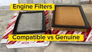 Toyota Engine Filters Genuine Original VS Compatible Fake