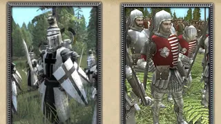Medieval II: Total War 1vs1: Пешие рыцари vs Датские наёмники