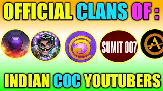 TOP INDIAN YOUTUBERS OFFICIAL CLANS😍