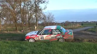 Short Rally van Moorslede 2023 - SS8: Dadizele 4 - all cars - multiple mistakes (raw footage)