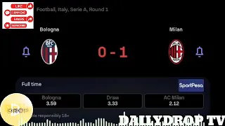 Christian Pulisic, Bologna vs AC Milan Game on now