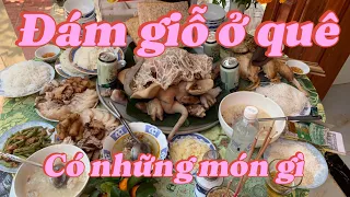 #95 Đám giỗ ở quê có món gì, mời mọi người xem. #food #Luận vlog