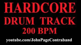 Basic Hardcore Drum Backing Track 200 bpm FREE