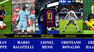 Top 50 Iconic Goal Celebration : Messi, Cristiano Ronaldo, Maradona, Balotelli, Mbappe, Haaland