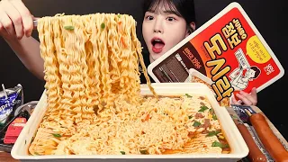 Jumbo Dosirac Instant Noodle Eating Challenge! Gimbap Sausages Convenience Store Food Mukbang ASMR