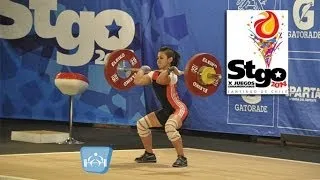 Levantamiento de Pesas - Juegos Suramericanos Santiago 2014 - Categoría 48kg - Mujeres