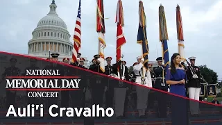 Auli'i Cravalho performing on the 2017 National Memorial Day Concert