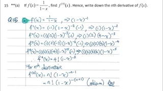 ALAN A. S1-T3Q15. Chain Rule, Higher Order Derivatives & Implicit Differentiation