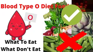 Blood Type O Diet Food/ What To Eat What To Don't Eat