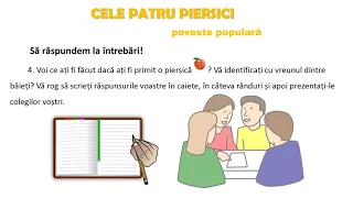 O altfel de lecție de Educație socială, clasa a V-a  -  „Cele patru piersici”