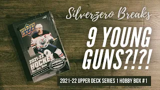 NEW PRODUCT RELEASE: 2021-22 UPPER DECK SERIES 1 HOBBY BOX - 9 YOUNG GUNS?!?! HUNTING FOR ZEGRAS!!!