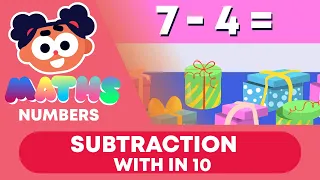 Subtraction within 10 | Subtraction | Numbers| Y1 Maths | FuseSchool Kids