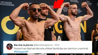 FIGHTERS REACT TO FARBOD IRAN NEZHAD BEATING MATE SANIKIDZE | NEZHAD VS SANIKIDZE REACTIONS