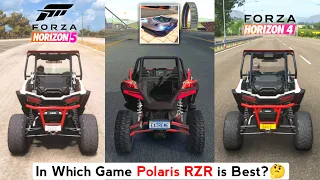 Polaris RZR Sound & Top Speed - Extreme Car Driving Simulator vs Forza Horizon 5 vs Forza Horizon 4