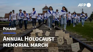 Annual Holocaust memorial march takes place at Auschwitz | AFP