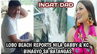 GABBY CONCEPCION BINAGYO ANG KNYANG  LOBO BEACH RESORTS SA BATANGAS  SA LAKAS NG BAGYO